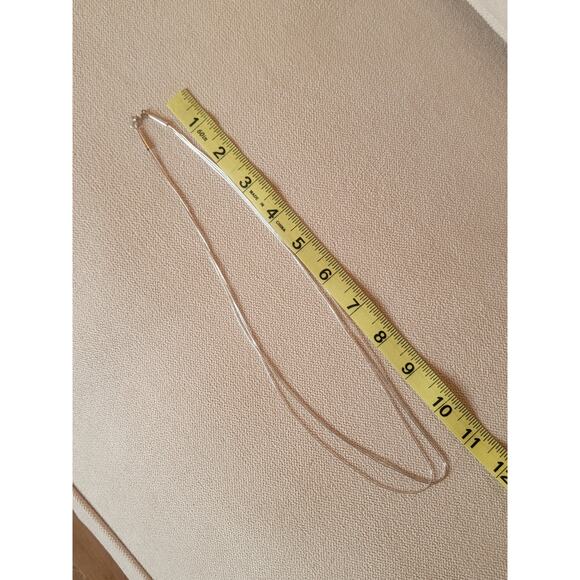 Long Sterling Silver 925 Multi-Strand Necklace 24" - Picture 4 of 6